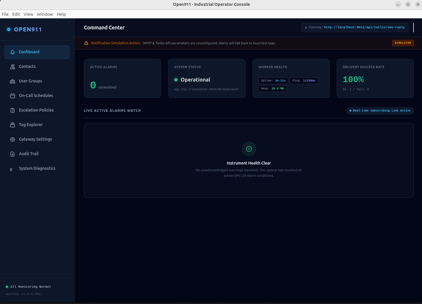 Open911 Dashboard
